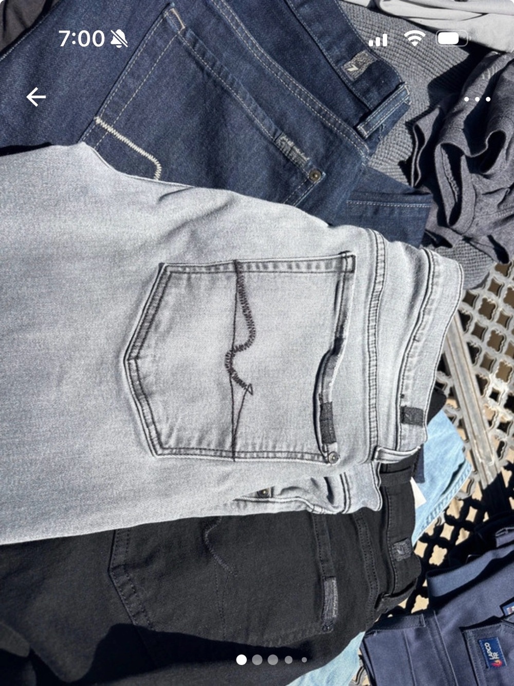 Men's 3 Pair 7 for all Mankind jeans